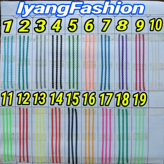  Karet  behel  powerchain karet  rante karet  sambung 10cm 