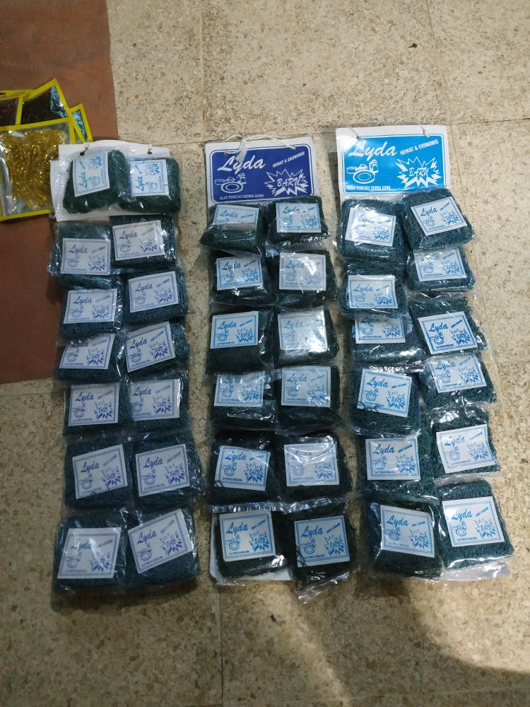 Sabut Cuci Piring Nylon Hijau