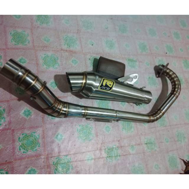 Knalpot rcb for satria fu. Vixion. Lher fullcacing cc 200-250