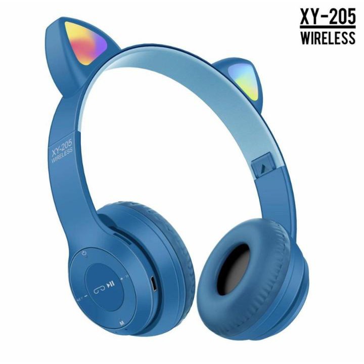 Headphone LASER Cat Ear LED Wireless Bluetooth 5.0