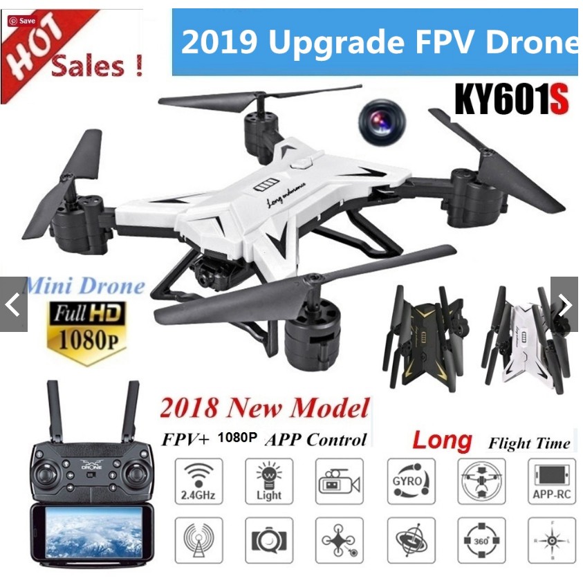 Drone Murah Ky601s 4k Camera Long Flight Time 20 Minutes Wifi Fpv Quadcopter Kf601s Shopee Indonesia