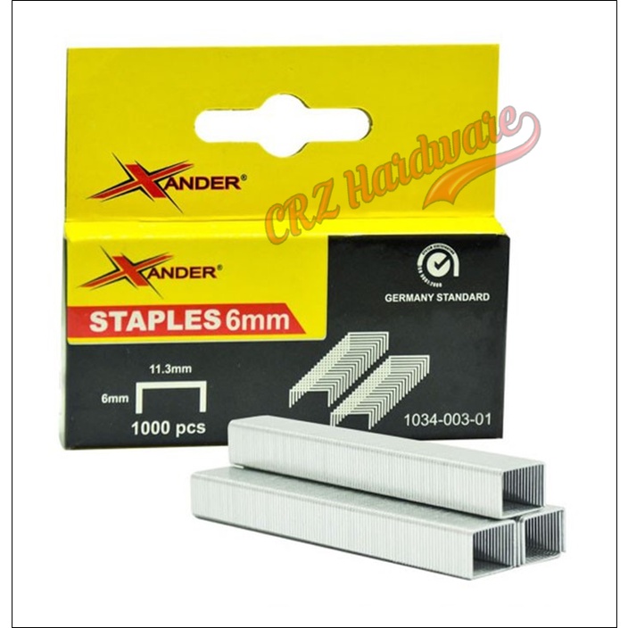 

Isi Staples 6 Mm Isi Stapler U Refill Stapler Gun 1 pak isi 1000pcs