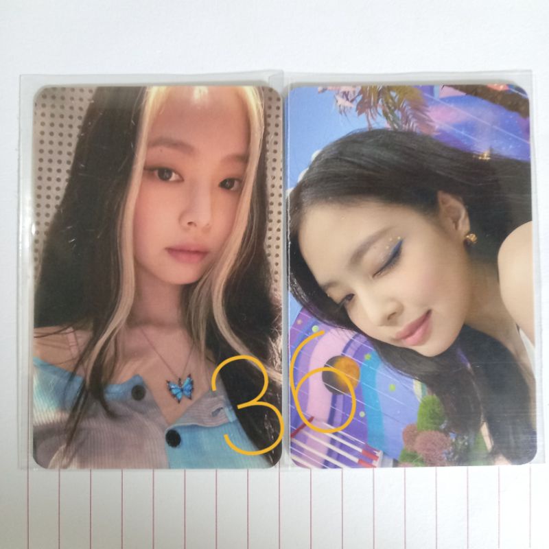 Ready PC Photocard jennie wink jennie butterfly