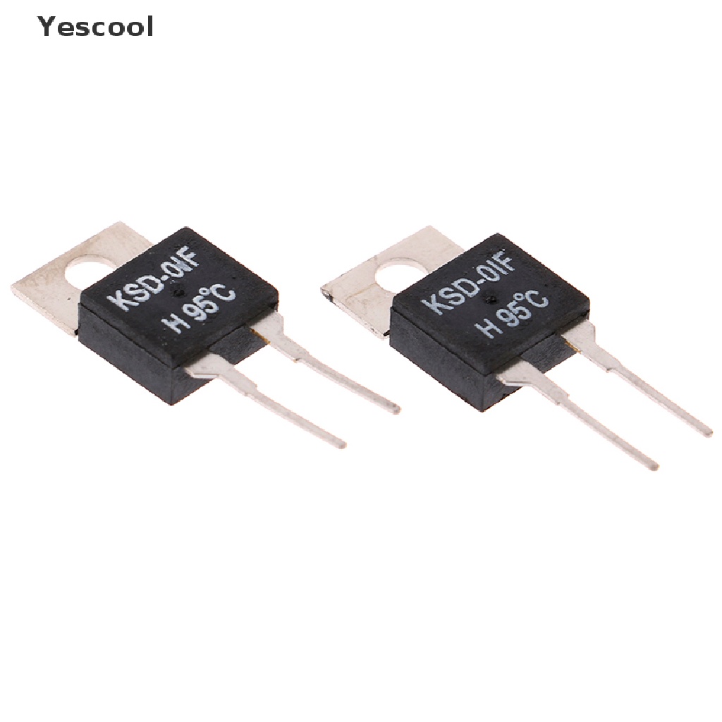 Yescool KSD-01F 95 Degc 2Pcs Saklar Sensor Termostat Suhu