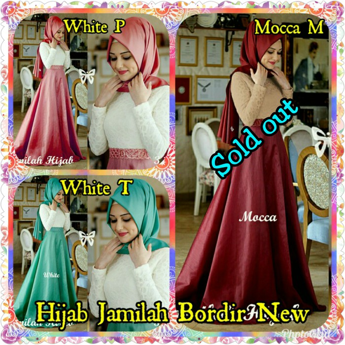 Best Seller Hijab Jamilah Bordir New