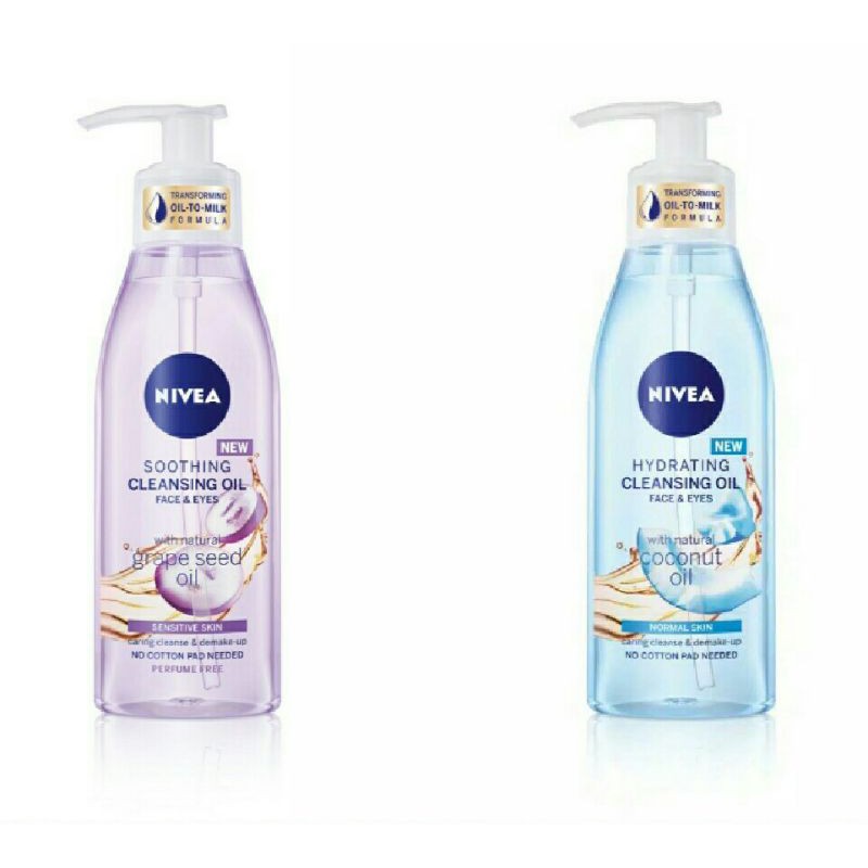 Jual NIVEA Soothing Cleansing Oil Grape Seed, Coconut 150ML Shopee