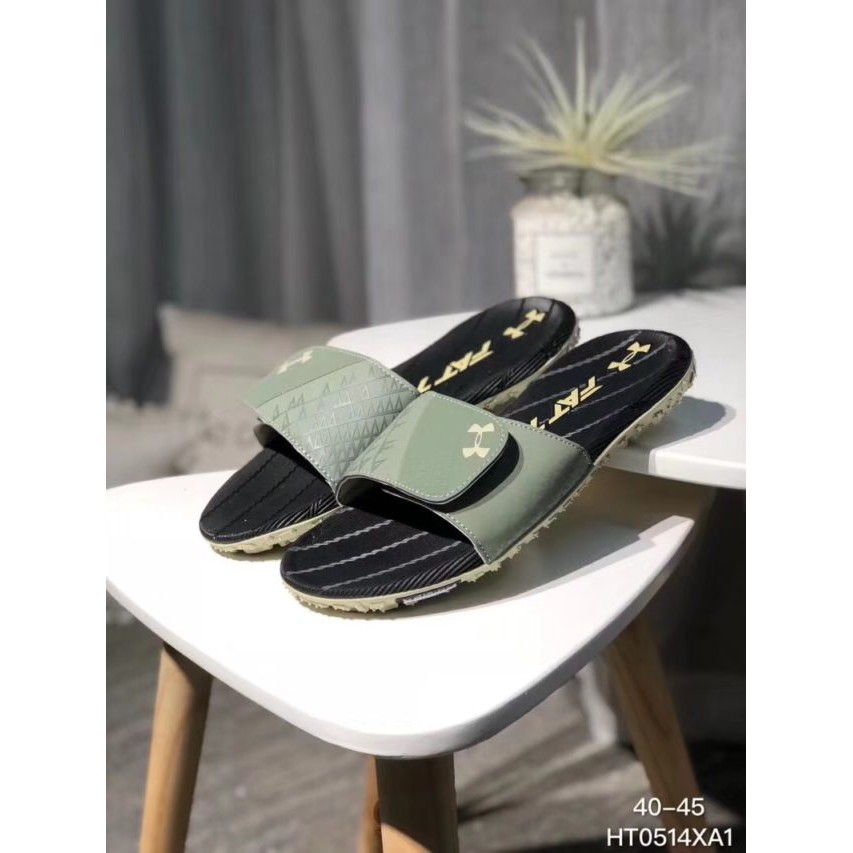 SANDAL UA FAT TIRE SLIDE BLACK MINT PREMIUM