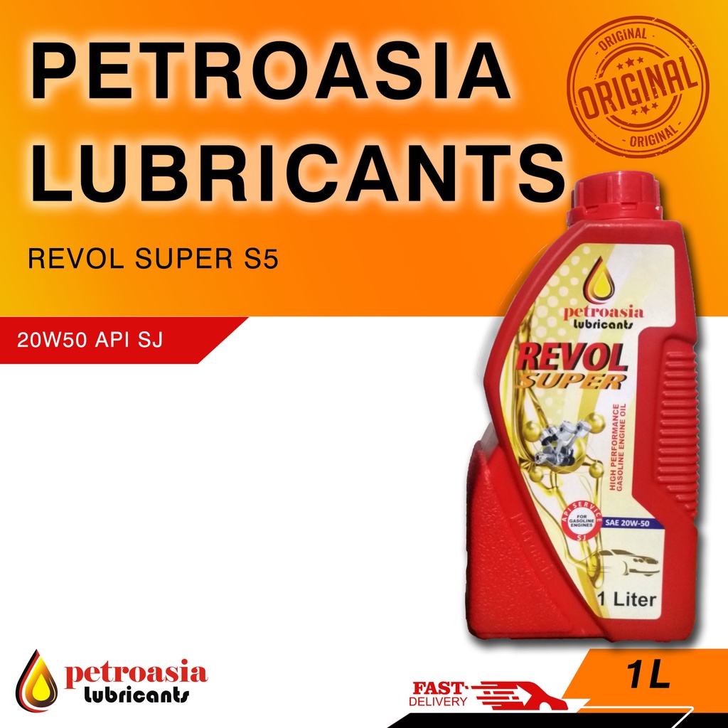 Petroasia Revol Super S-5 SAE 20W50 API-SJ 1L, SNI