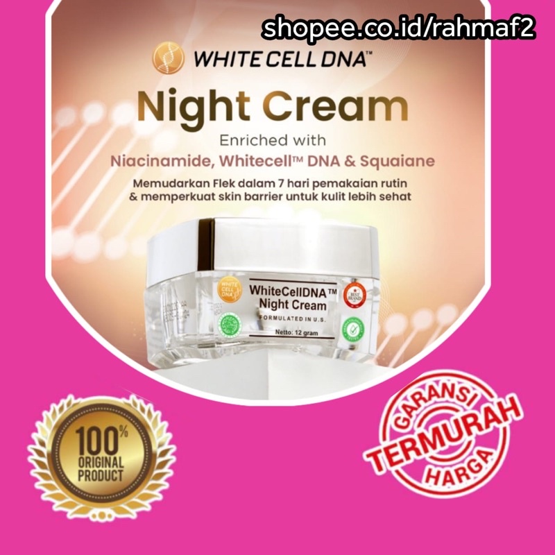 READY STOCK ‼️ White Cell DNA Night Cream Ms Glow