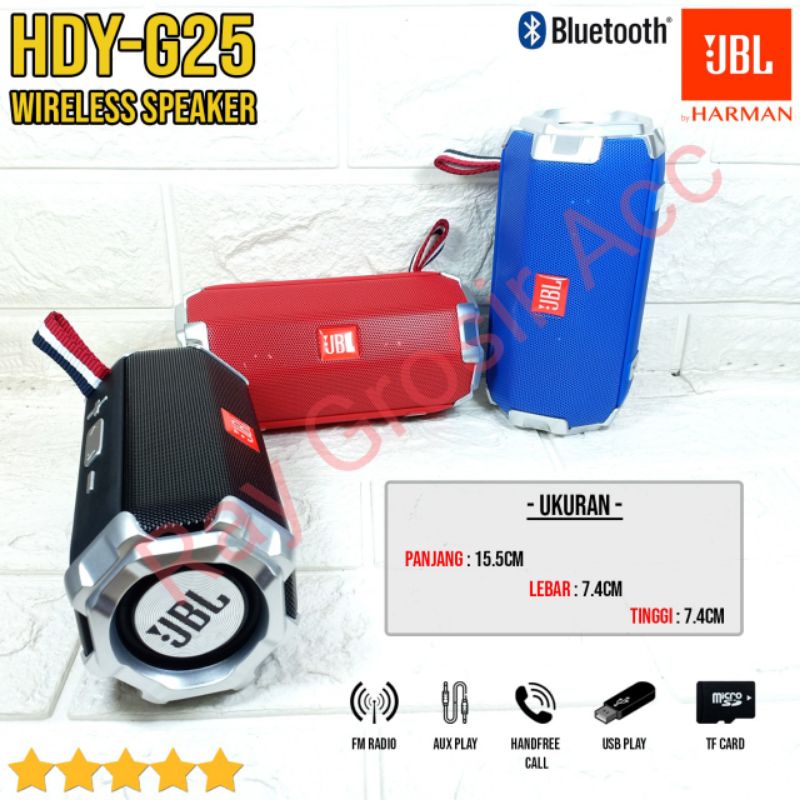 Speaker Bluetooth JBL G25 Portable Wireless HDY-G25