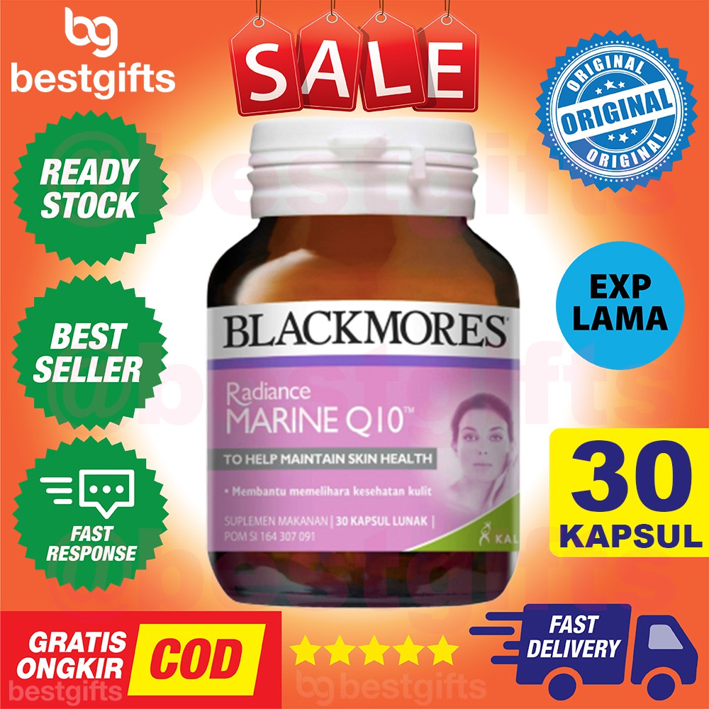 BLACKMORES RADIANCE MARINE MARIN Q10 Q 10 KALBE VITAMIN - 30 KAPSUL