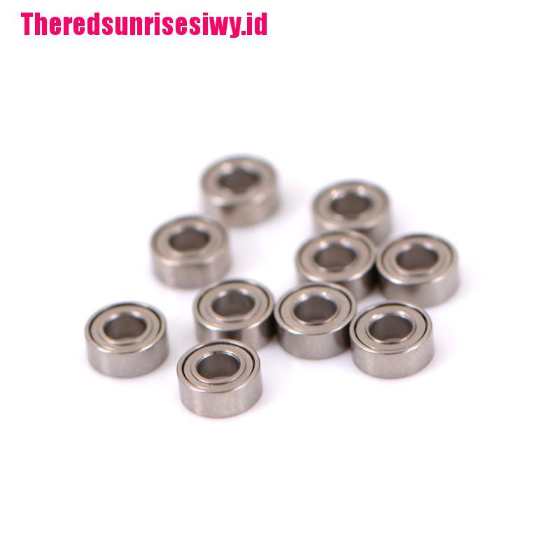 【Theredsunrisesiwy.id】10pcs Mini Bearing steel bearing Rolling Ball Bearings MR63ZZ 3*6*2.5mm