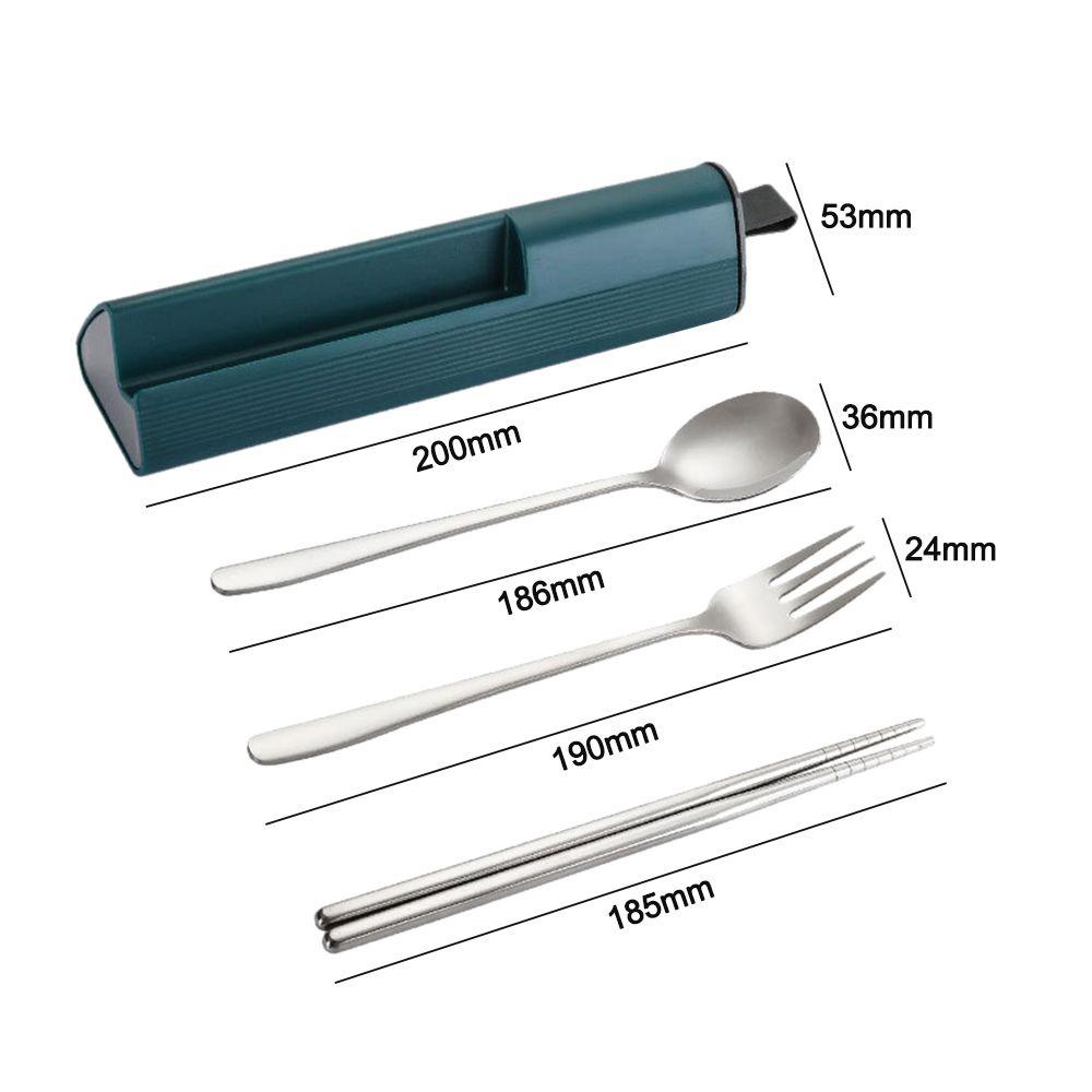 Top Cutlery Set Portable High Quality Travel Sendok Garpu Set Garpu Sendok Sumpit Peralatan Makan Set