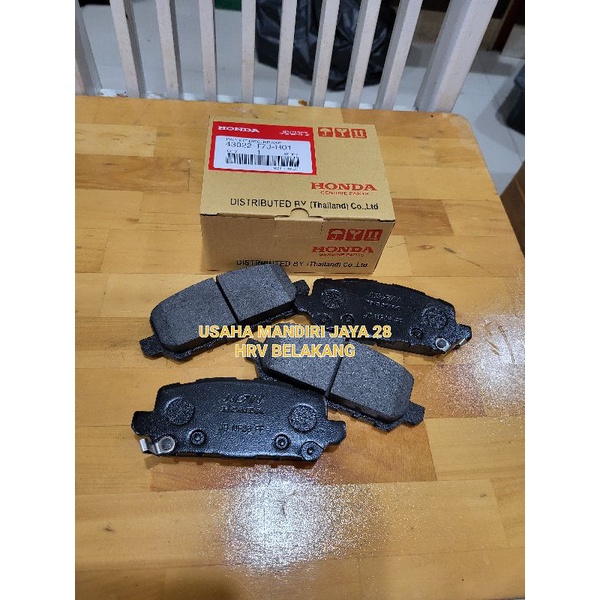 KAMPAS REM BELAKANG- BRAKE PAD REAR HONDA HRV 43022-T7J-H01