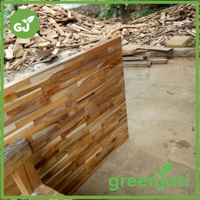 interior ekterior Kayu Jati Laminated papan FJL