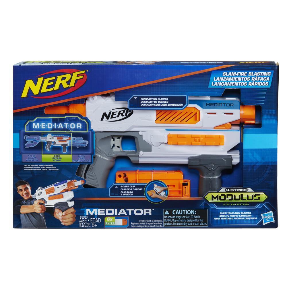 Nerf N-Strike Modulus Mediator Mainan Anak Laki-laki Kado Pistol Mainan Anak