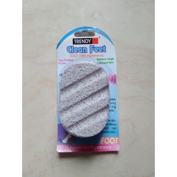 PUMICE STONE NAIL BRUSH CLEAN FEET - BATU APUNG SIKAT KAKI TRENDY JAPAN