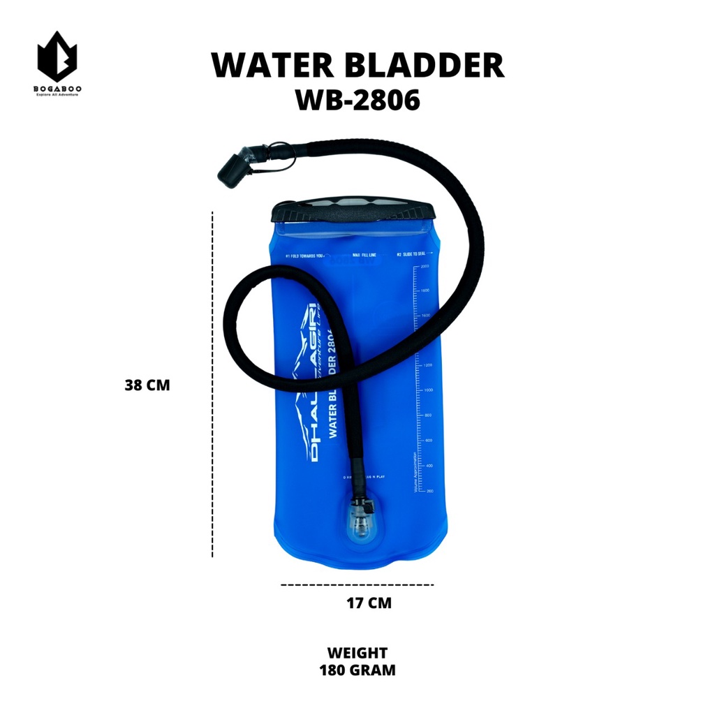 ( BISA COD KO ) Dh waterbladder 2806 dhaulagiri - waterblader - water blader - waterblader dhaulagiri - kantong air minum 2 L - DH TEMPt minum buAT SEPEDAAN