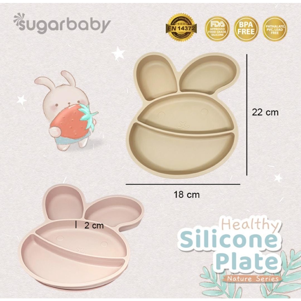 SUGARBABY HEALTHY SILICONE PLATE NATURE SERIES / SUGAR BABY