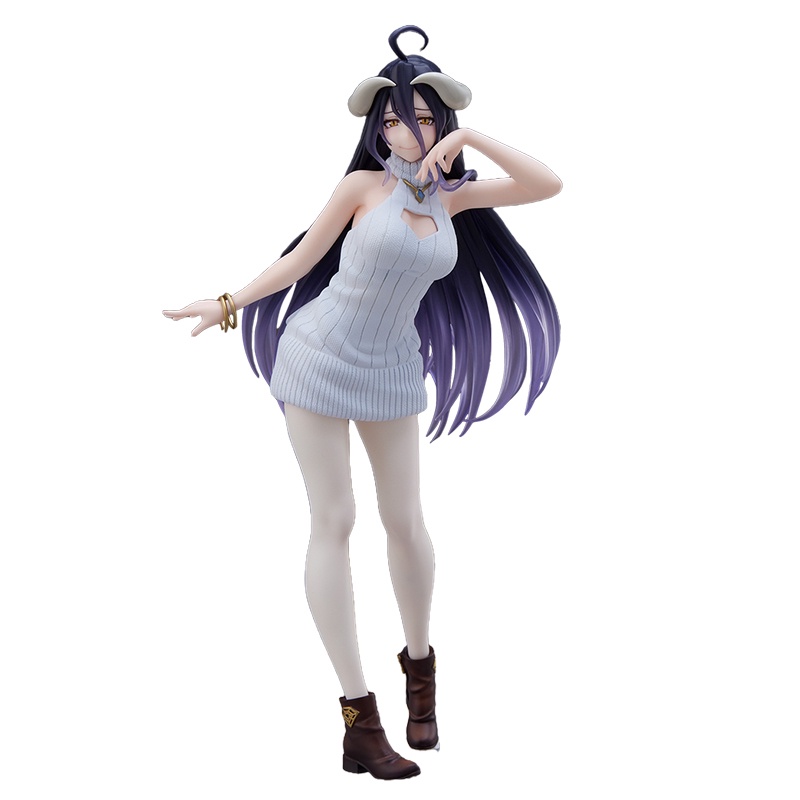 Mainan Action Figure Model Anime Overlord Albedo Bahan PVC Ukuran 22CM Untuk Anak