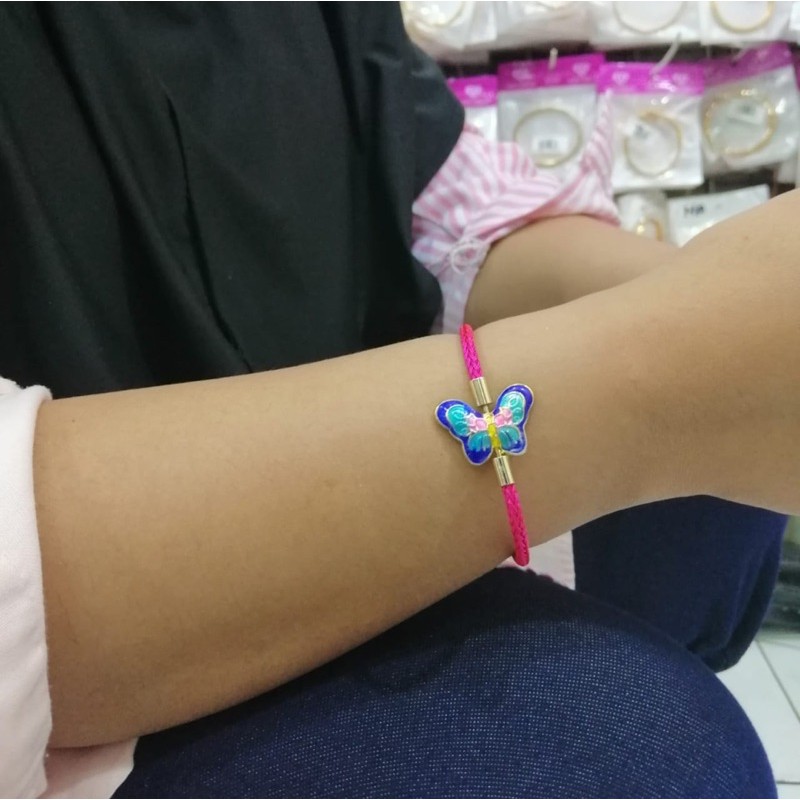 gelang tangan wanita //gelang kawat variasi kupu kupu //gelang kawat //perhiasan