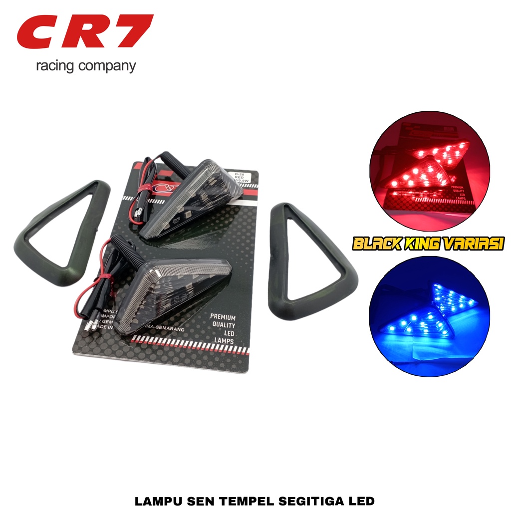 Lampu Sen Sien Tempel Segitiga LED Universal  R15 V3/Cbr150r/Gsx150/Ninja250 Karbu/Ninja250 Rr/R25