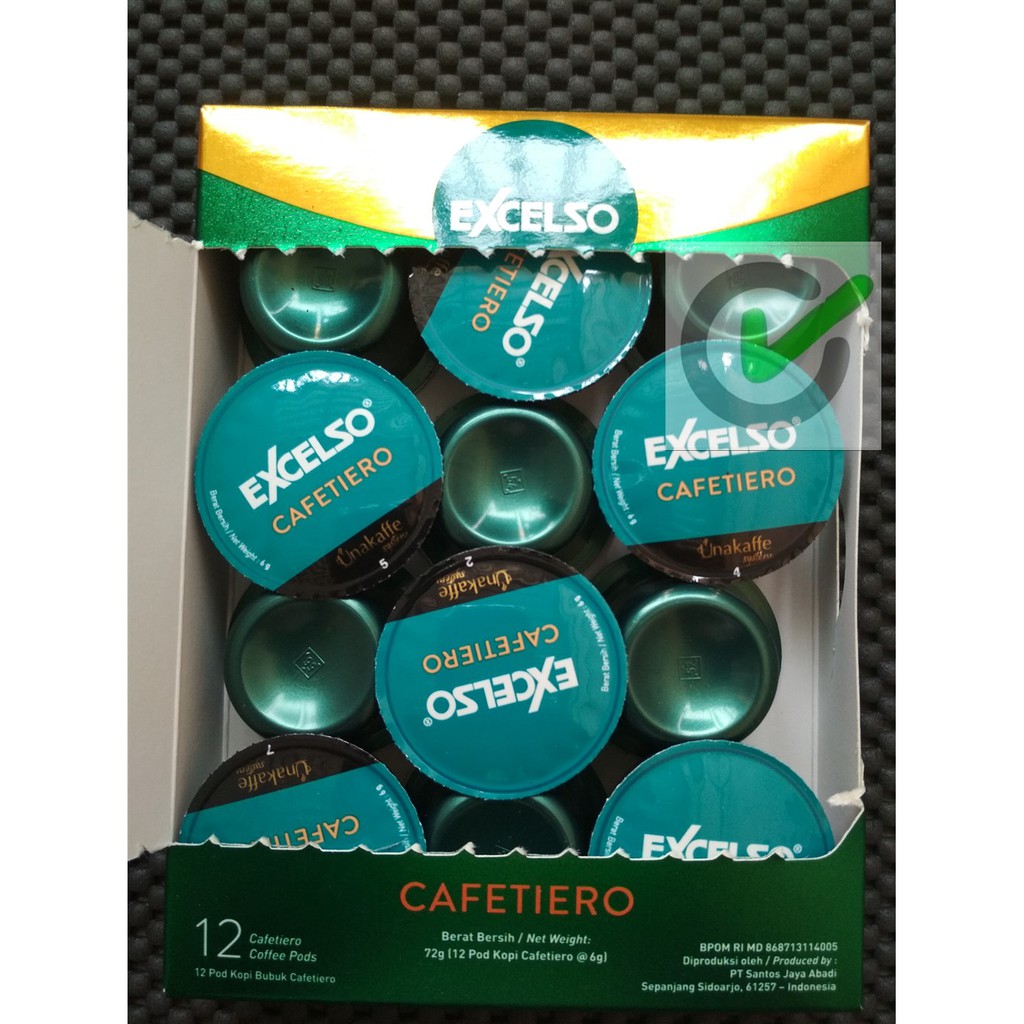 ✅ Excelso Unakaffe Capsule - Cafetiero ( Kapsul Kopi / Coffee Pods ) 1 pack isi 12 Kapsul Unacaffe U