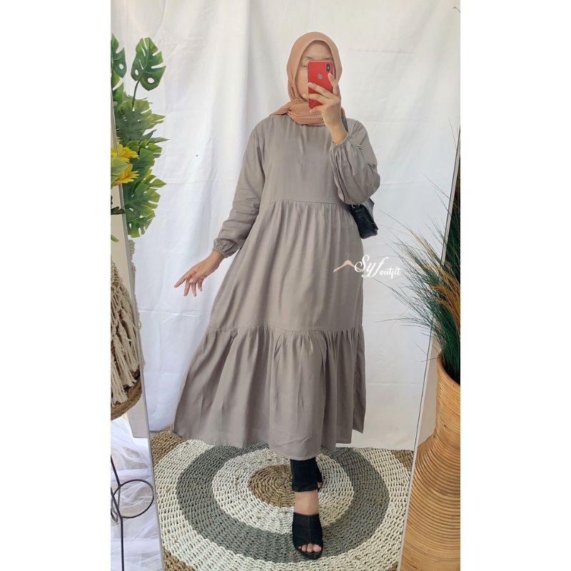 MIDI DRESS KATUN RAYON SABRINA