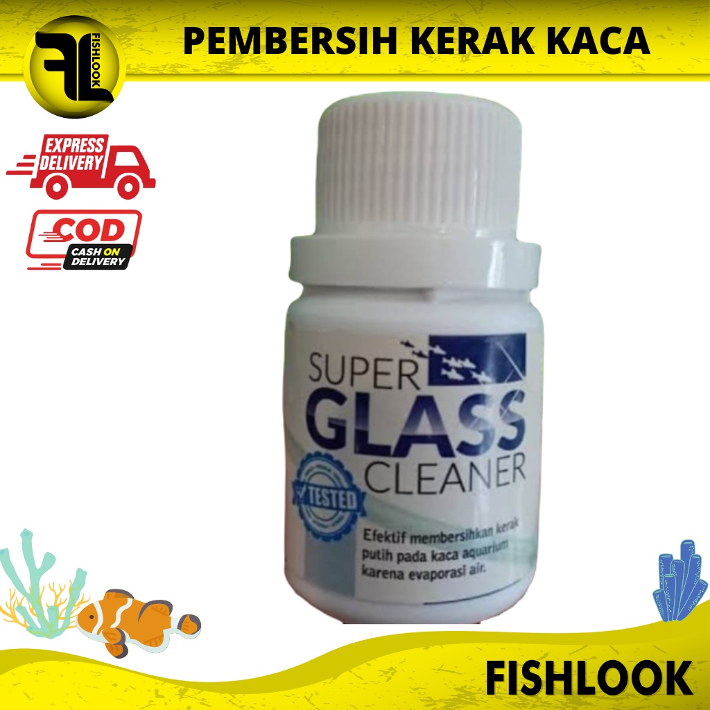 Super Glass Cleaner Pembersih Kerak Putih Kaca Aquarium