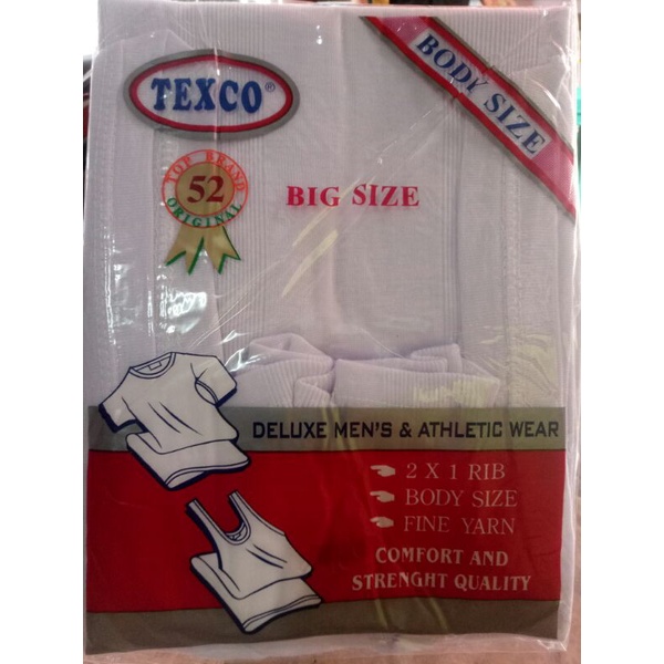 Kaos dalam ukuran jumbo big size merk texco / kings ukuran 50 52 / kaos singlet jumbo murah