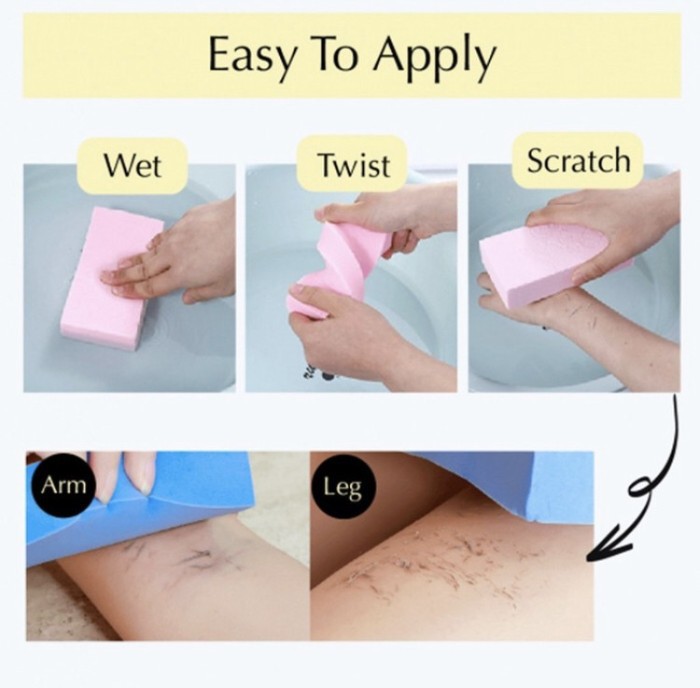 (MAINANKYU) Spon Daki Scrub Sponge Busa Pembersih Pengangkat Daki Spons Mandi