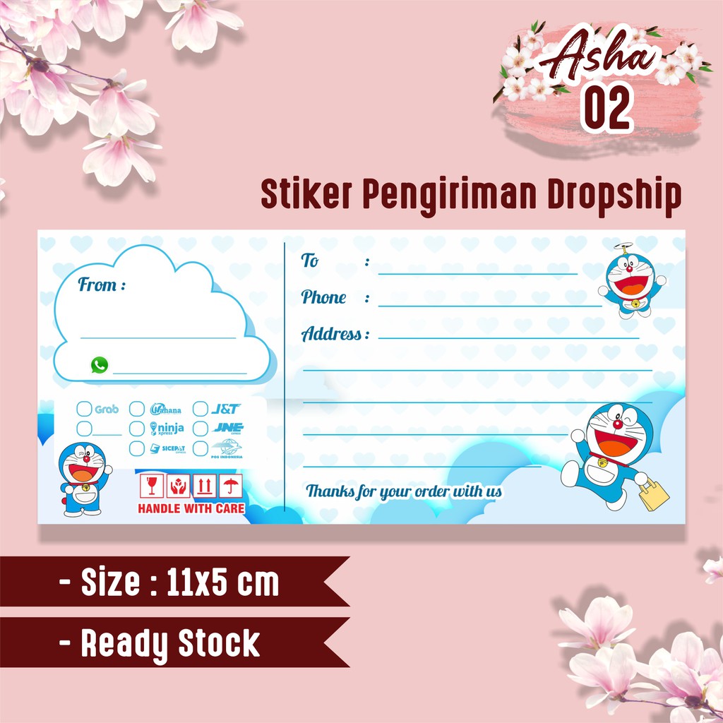 

STIKER LABEL PENGIRIMANTERMURAH ASHA 02