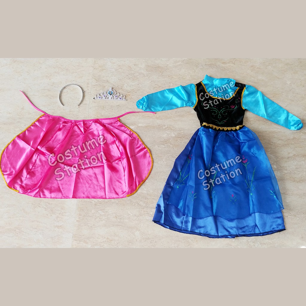 Kostum Anna Frozen / Costume Disney Princess Anna anak perempuan