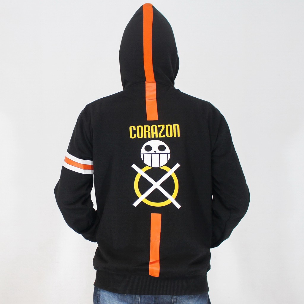 JAKET ONE PIECE CORAZON - JAKET TRAFALGAR LAW CORAZON - JAKET ANIME ONE PIECE CORAZON 01