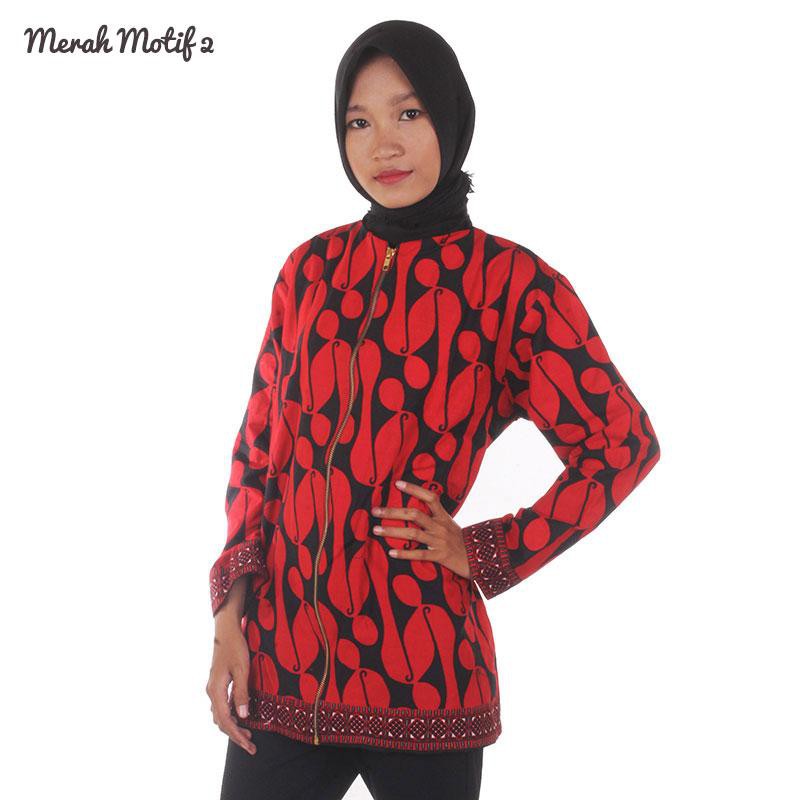 Blus Batik Merah Putih - Katun Primisima