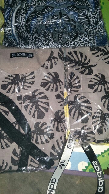 Kemeja Batik Lengan Panjang Terbaru Ukuran M L Xl Ready Seragam Kenongo Hem Panjang