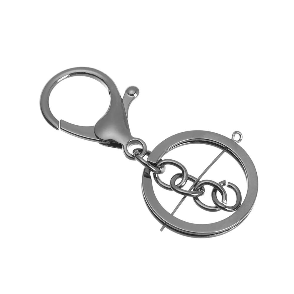 R-flower 5pcs Split Key Ring 30mm Tempat Aksesoris Key Hook