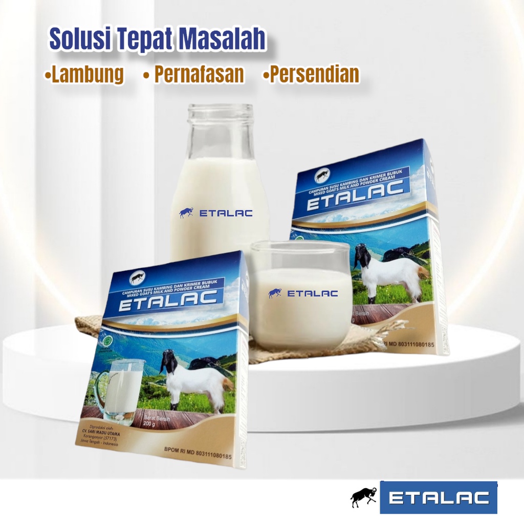 

Etalac Susu Kambing Etawa Bubuk Tanpa Gula 200g