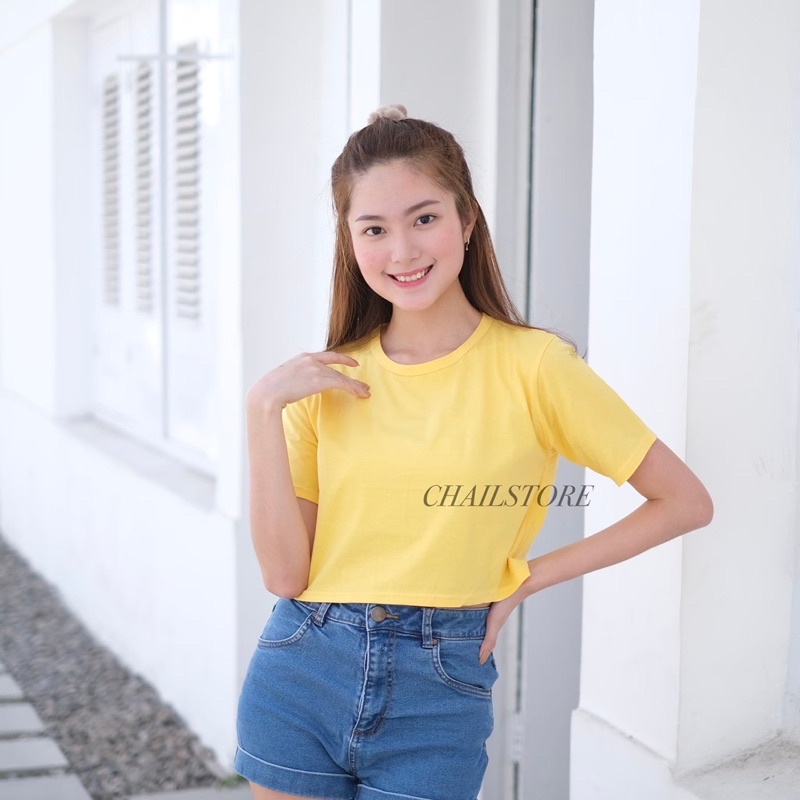 CROP TEE POLOS / BASIC TEE OVERSIZED WANITA COTTON COMBED 30s