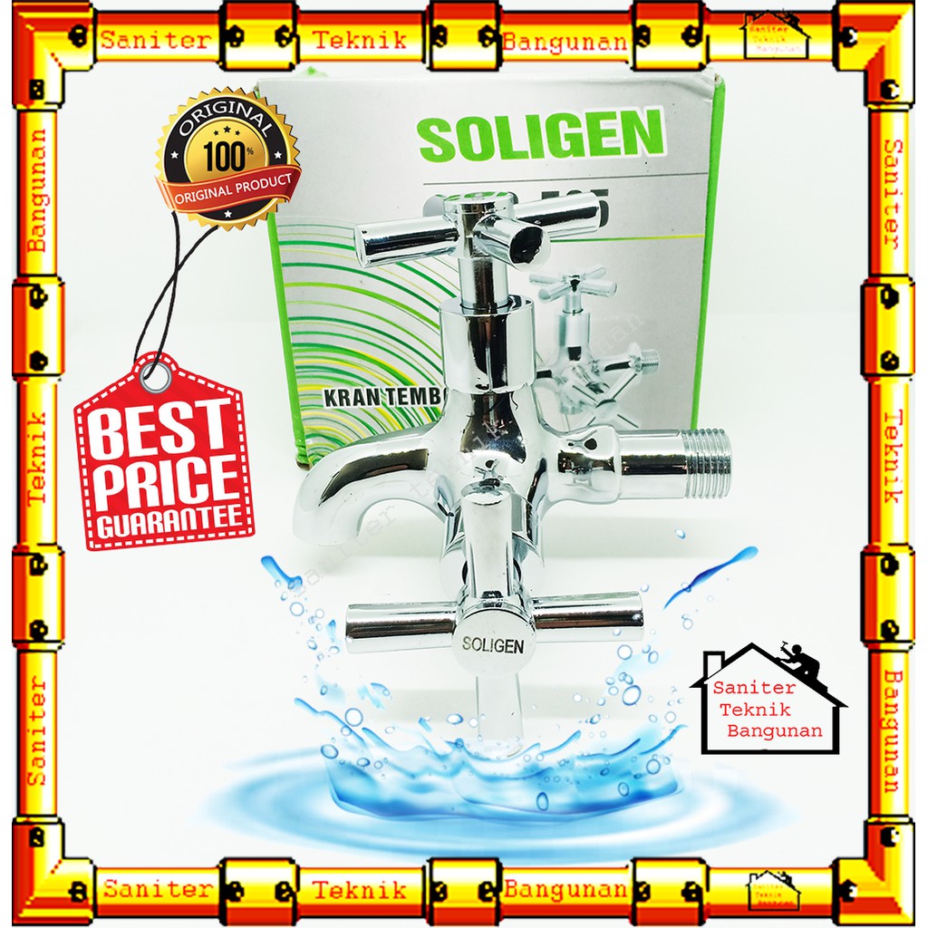 KRAN CABANG-KERAN-KRAN SHOWER-KRAN BALING SOLIGEN YG 505-KRAN DOUBLE