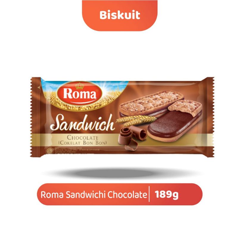 

Roma Sandwichi Coklat,, Sandwich Krim Lemon,,Sandwichi peanut butter