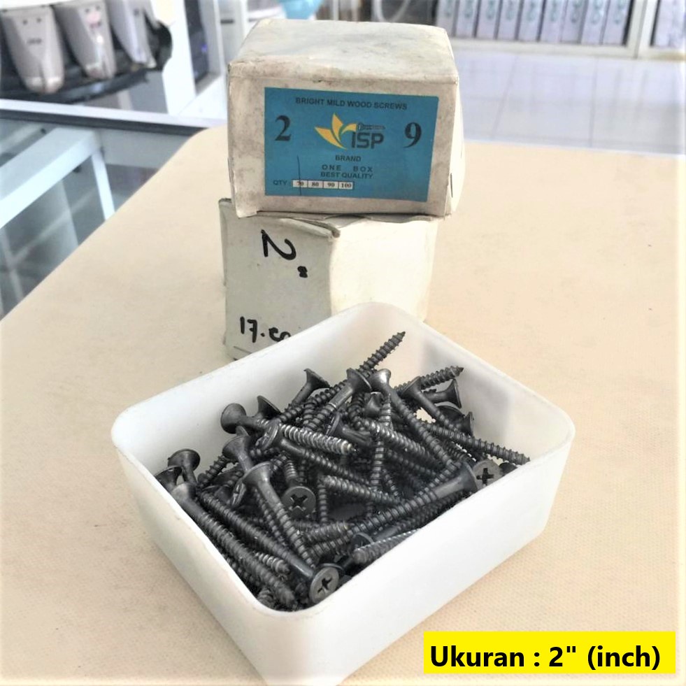 Jual SEKRUP SKRUP 2" (inch) / SEKRUP SKRUP BESI KAYU Indonesia|Shopee