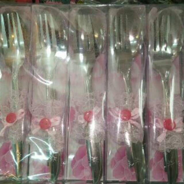 Souvenir sendok garpu besar mika