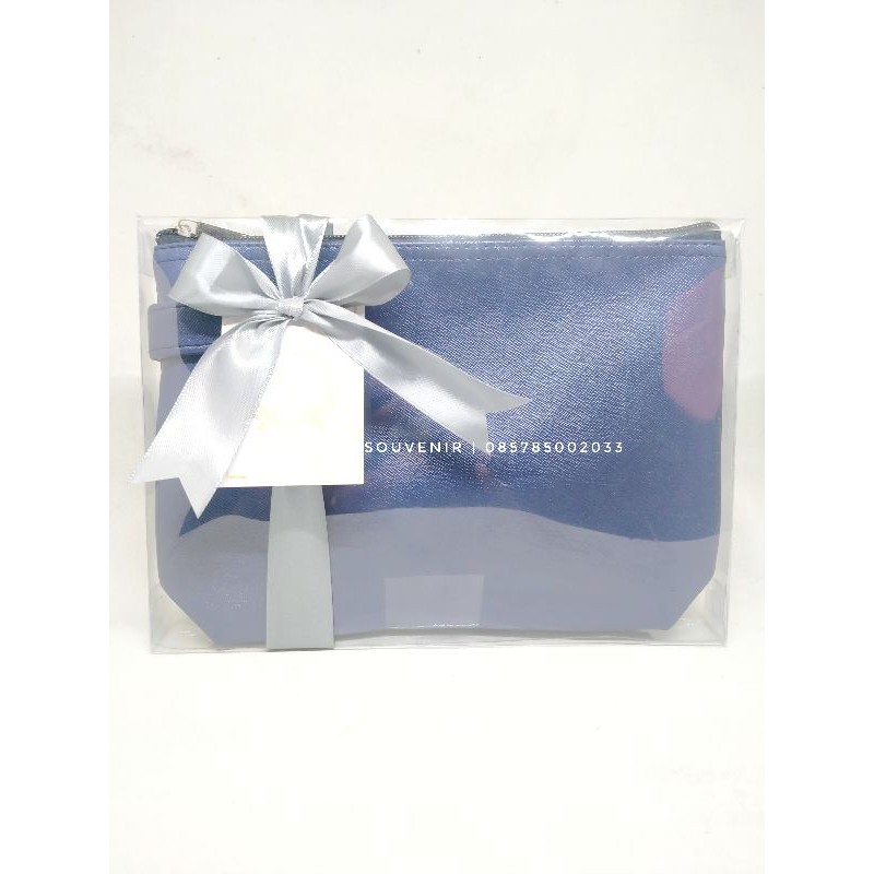 Souvenir Pouch Cosmo Emboss Kemas Mika