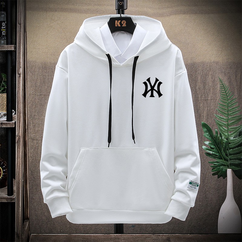 Sweater Pria NY Hoodie Sweater Fleece Simpel Unisex