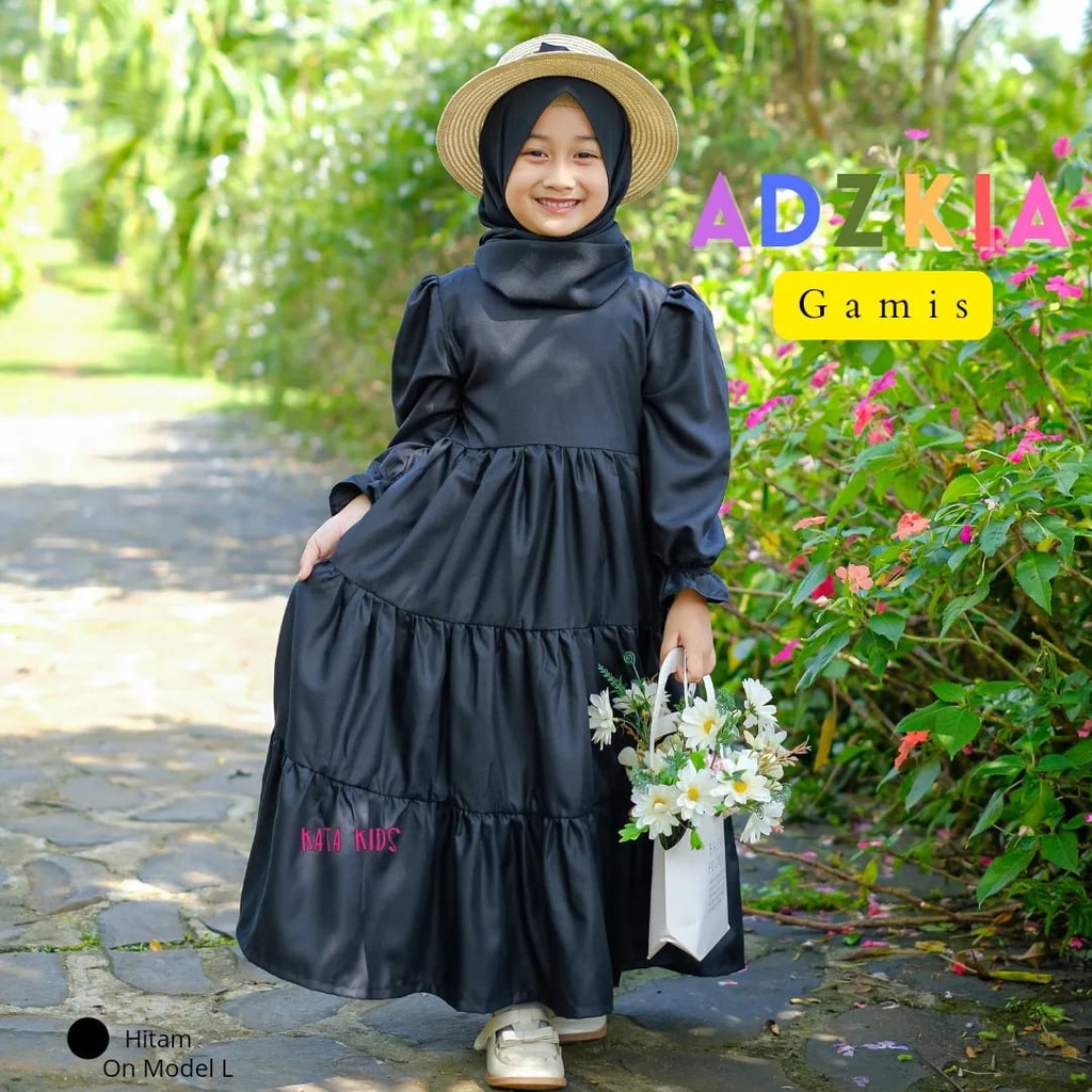 Gamis Anak Susun Rample Adzkia Original By Kata Kids