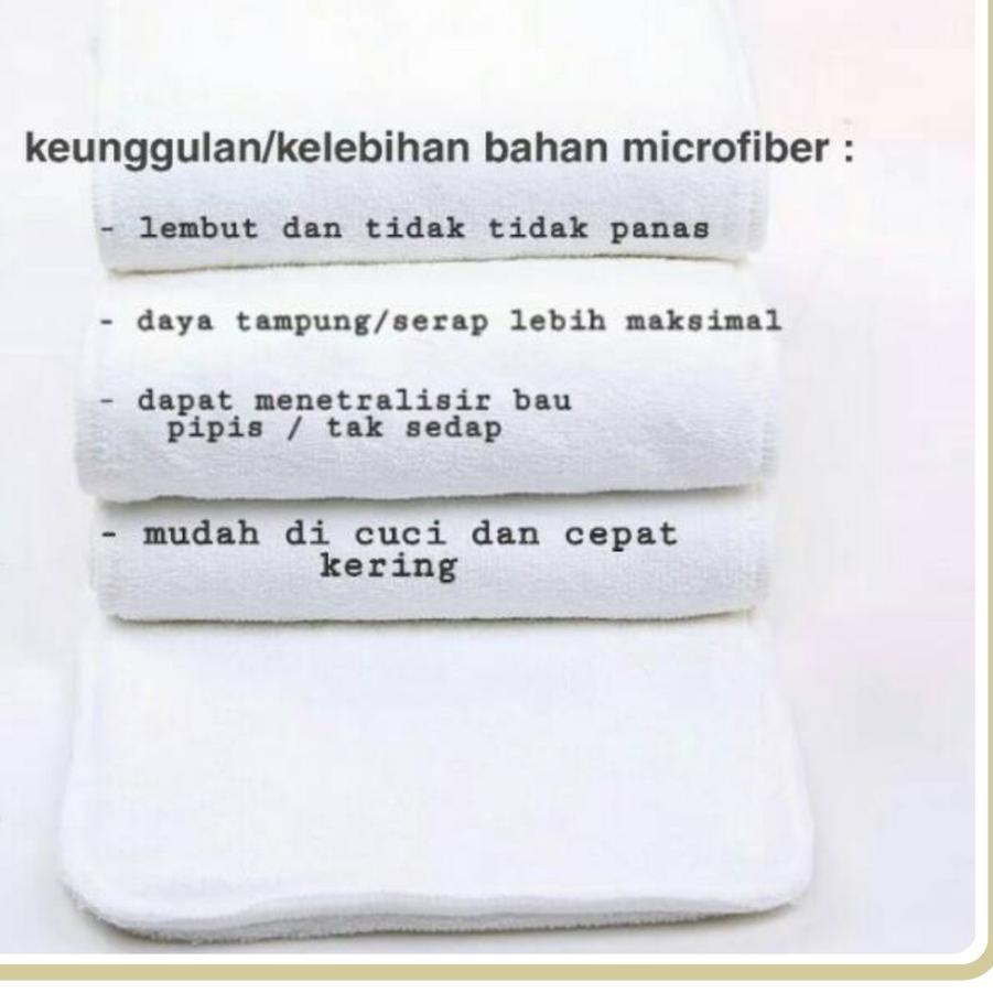 TERLARIS BRANDS FESTIVAL Insert Clodi Lansia / Insert Dewasa 4 Layer / 4 Lapis Bahan Full Microfiber