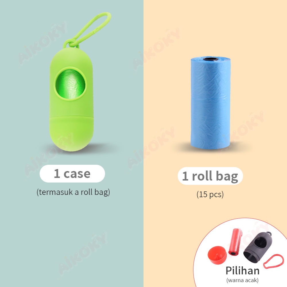 AIKOKY kantong plastik sampah portabel/Kantong sampah popok bayi