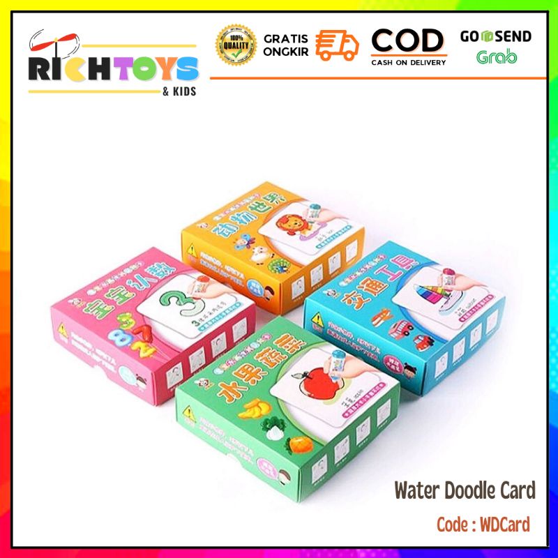 Water Doodle Card | Water Magic | Kartu Ajaib | Kartu Mewarnai