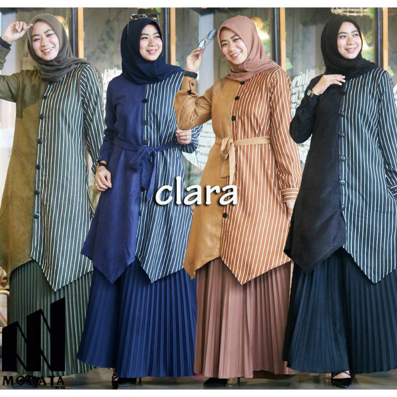 STELAN ROK DAN TUNIK CLARA❤⚘ORIGINAL BY MORATA